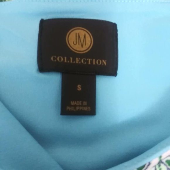 JM Collection Embellished Tunic Style Top Sz S NWT - Picture 7 of 9